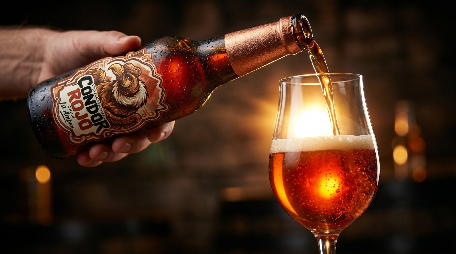 Cóndor Negro cerveza artesanal — producción video IA Dos Players