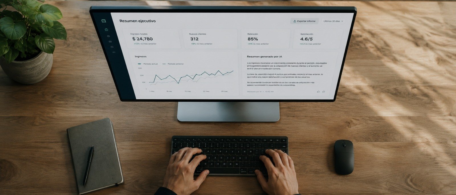 Dashboard de herramienta interna con automatización IA — Dos Players