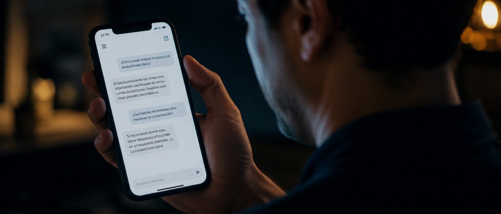 Interfaz conversacional con asistente digital IA — Dos Players